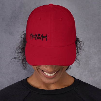 YHWH - Dad Hat Buckle - Black Edge