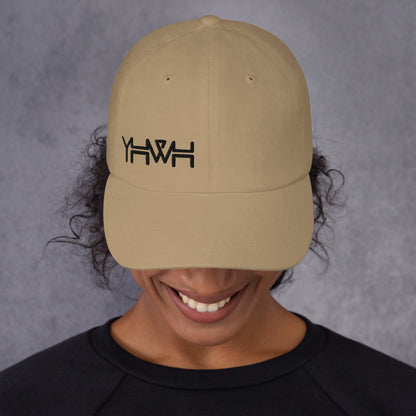 YHWH - Dad Hat Buckle - Black Edge