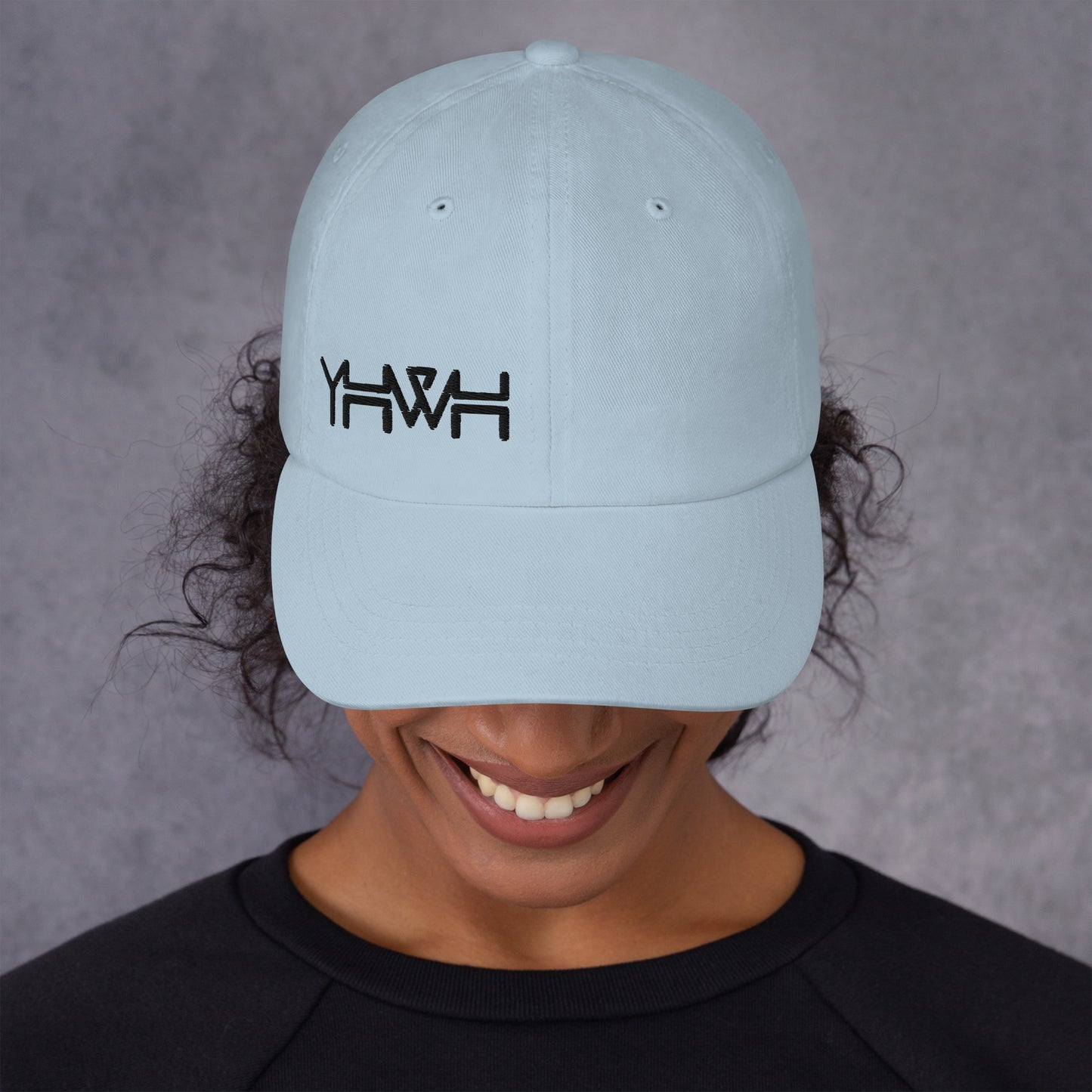 YHWH - Dad Hat Buckle - Black Edge