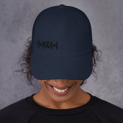 YHWH - Dad Hat Buckle - Black Edge