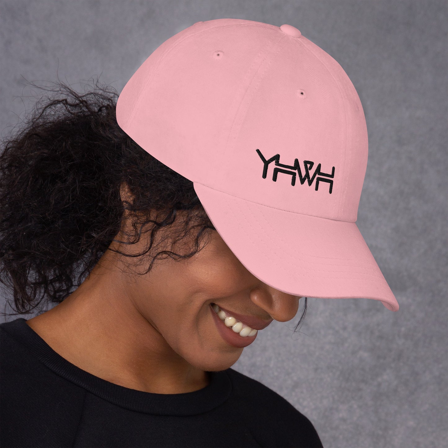 YHWH - Dad Hat Buckle - Black Edge