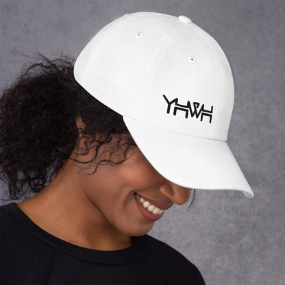 YHWH - Dad Hat Buckle - Black Edge