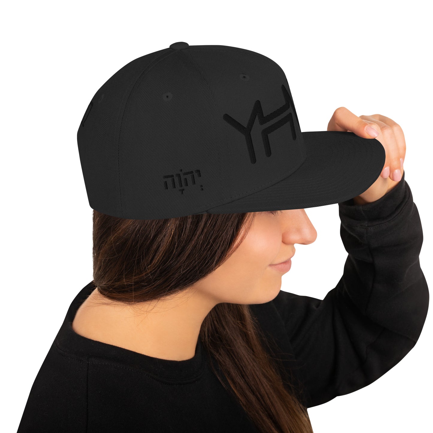 YHWH - Snapback - Black Crown