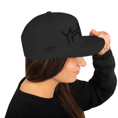 YHWH - Snapback - Black Crown