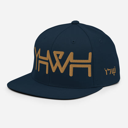 YHWH - Snapback - Gold Crown