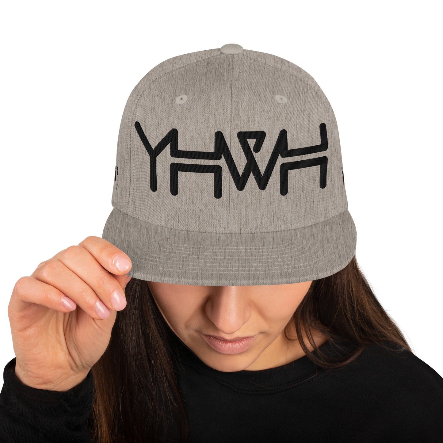 YHWH - Snapback - Black Crown