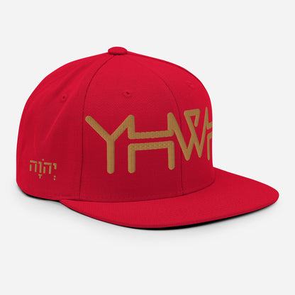 YHWH - Snapback - Gold Crown