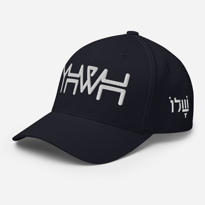 YHWH - Flexfit - White Crown