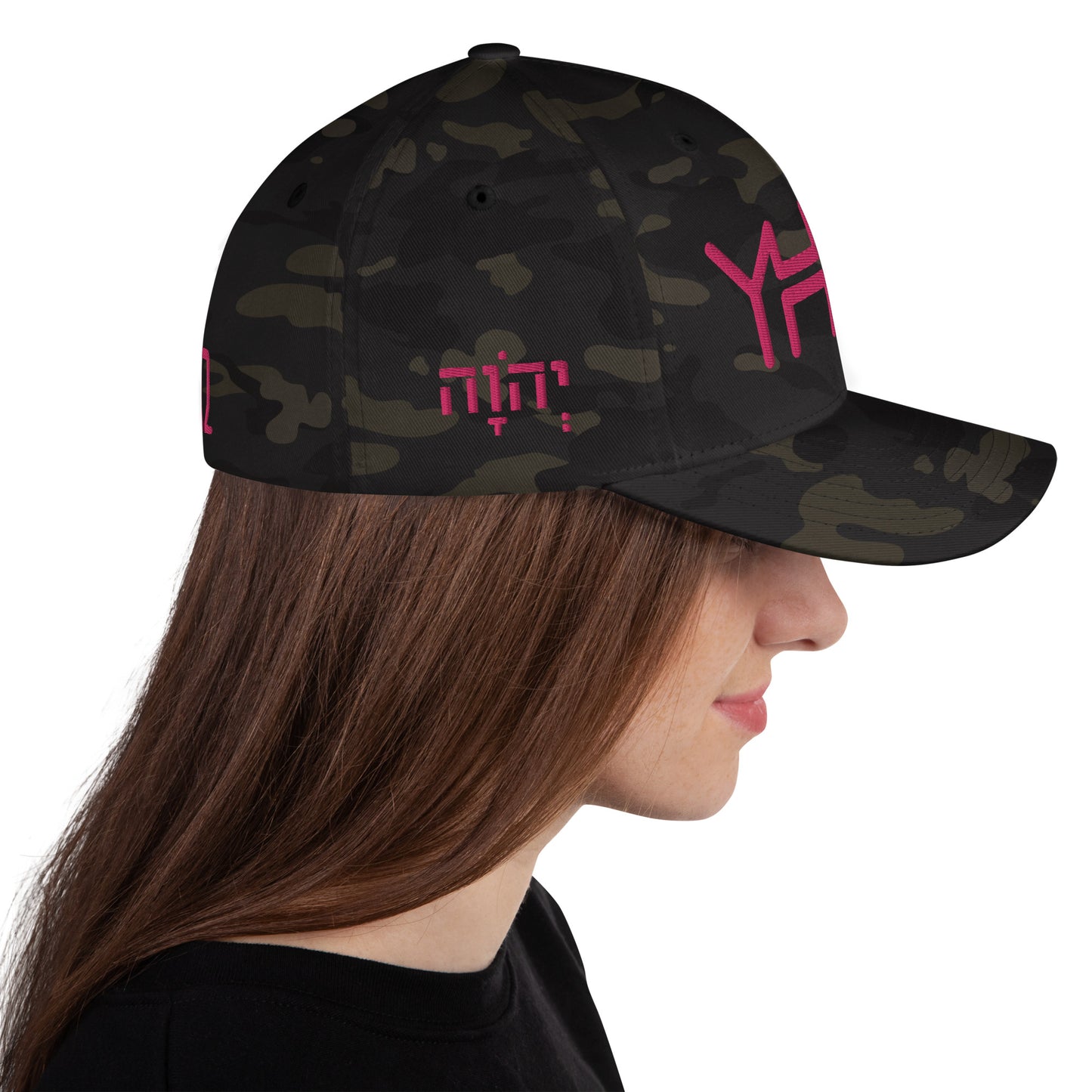 YHWH - Flexfit - Pink Crown