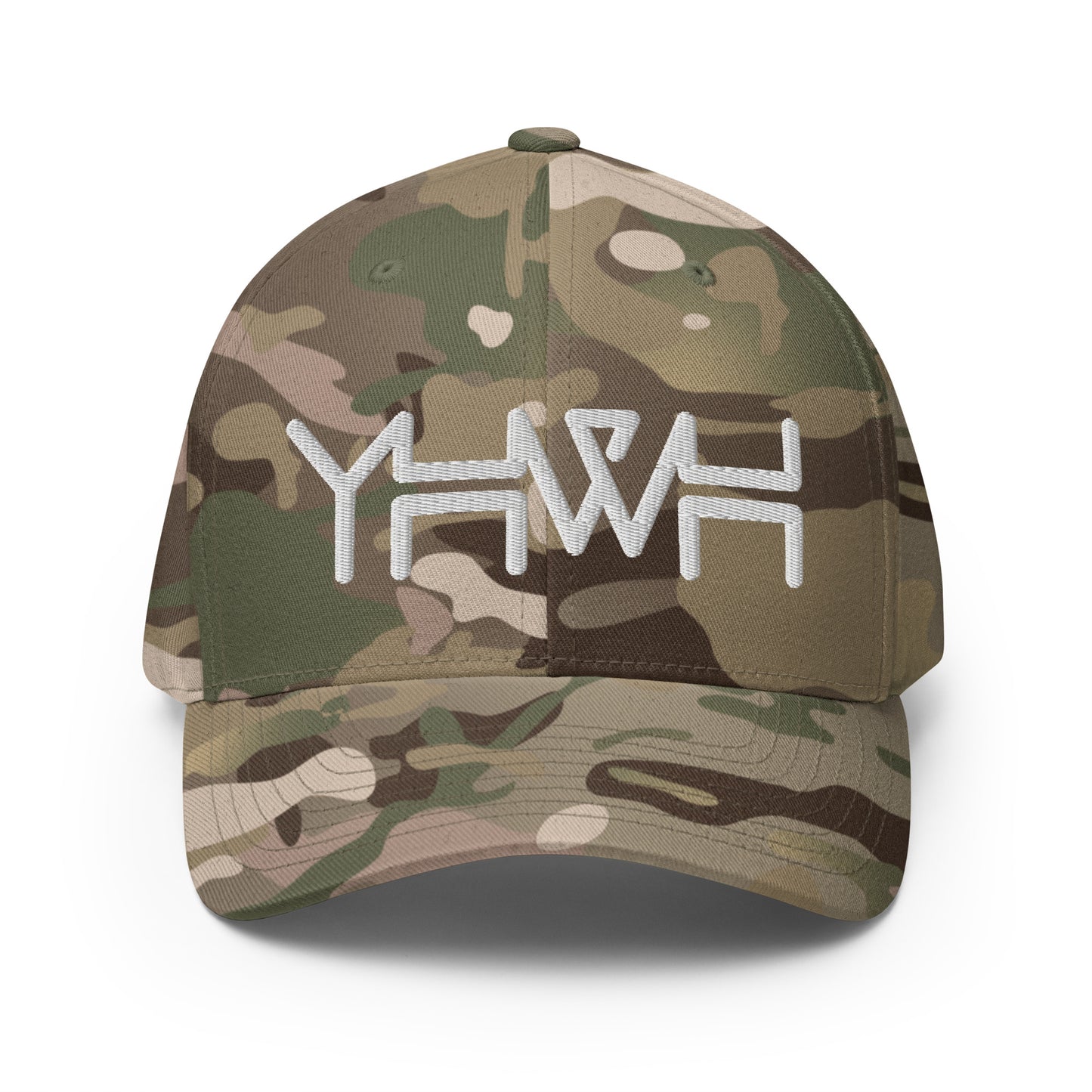 YHWH - Flexfit - White Crown