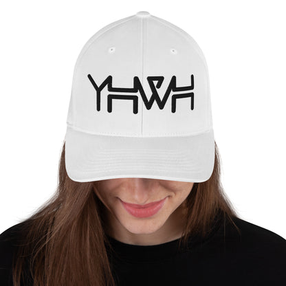 YHWH - Flexfit - Black Crown