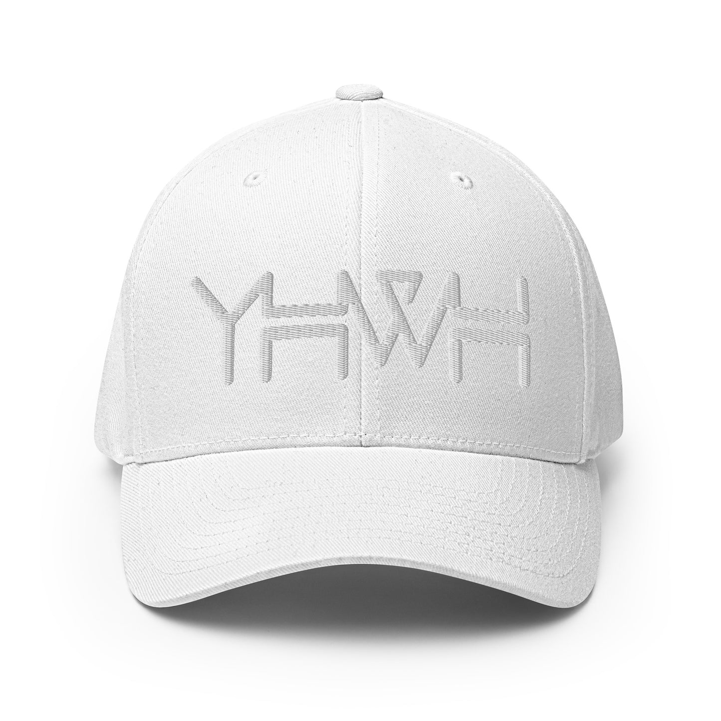 YHWH - Flexfit - White Crown