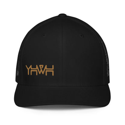 YHWH - Closed-back Trucker - Gold Edge