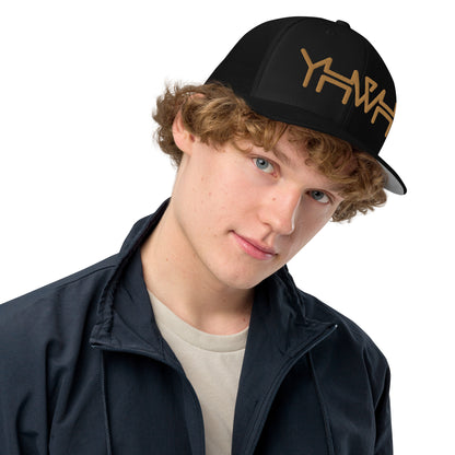 YHWH - Closed-back Trucker Flexfit - Gold