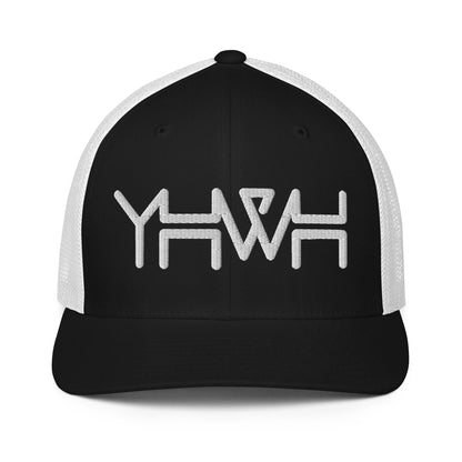 YHWH - Closed-back Trucker - White