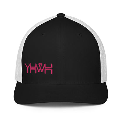 YHWH - Closed-back Trucker - Pink Edge