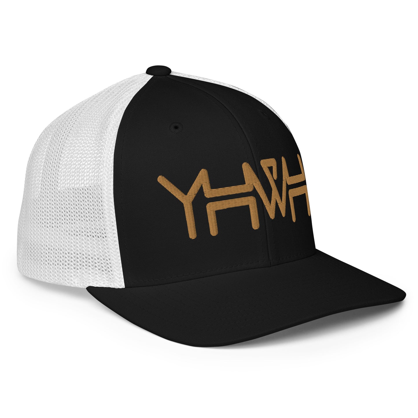 YHWH - Closed-back Trucker Flexfit - Gold