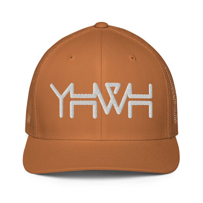 YHWH - Closed-back Trucker - White