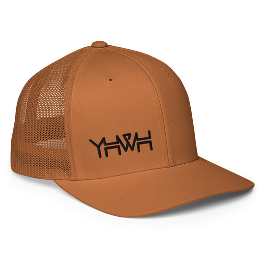 YHWH - Closed-back Trucker - Black Edge