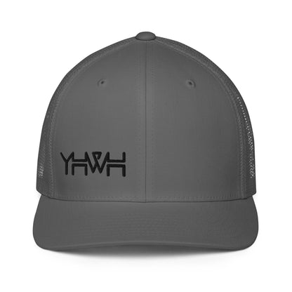 YHWH - Closed-back Trucker - Black Edge