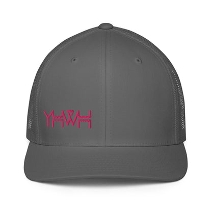 YHWH - Closed-back Trucker - Pink Edge