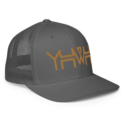 YHWH - Closed-back Trucker Flexfit - Gold