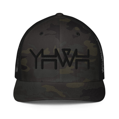 YHWH - Closed-back Trucker - Black