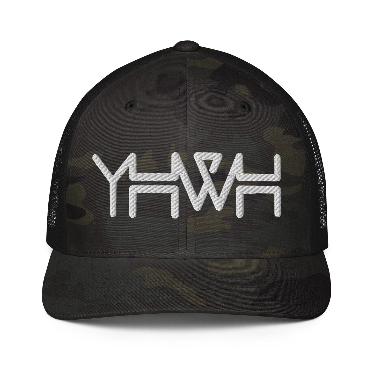 YHWH - Closed-back Trucker - White