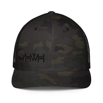 YHWH - Closed-back Trucker - Black Edge