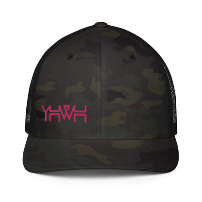 YHWH - Closed-back Trucker - Pink Edge