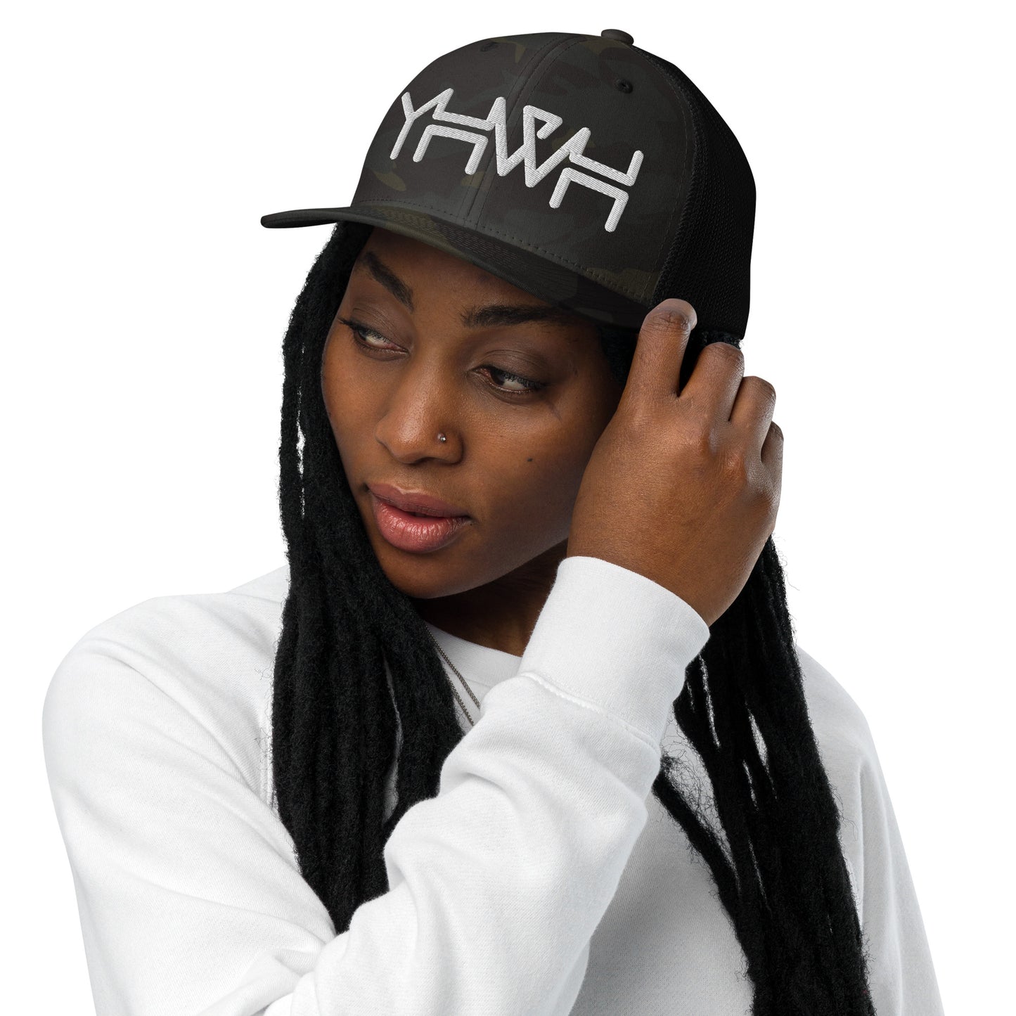 YHWH - Closed-back Trucker Flexfit - Gold