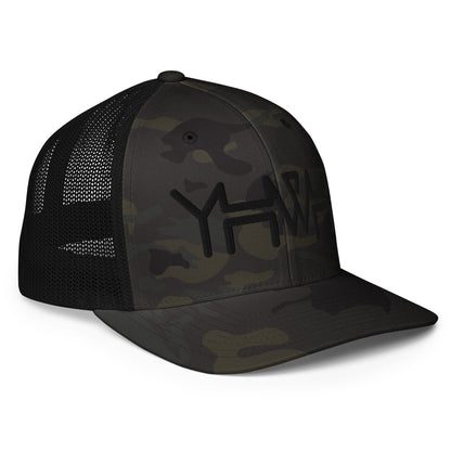 YHWH - Closed-back Trucker - Black