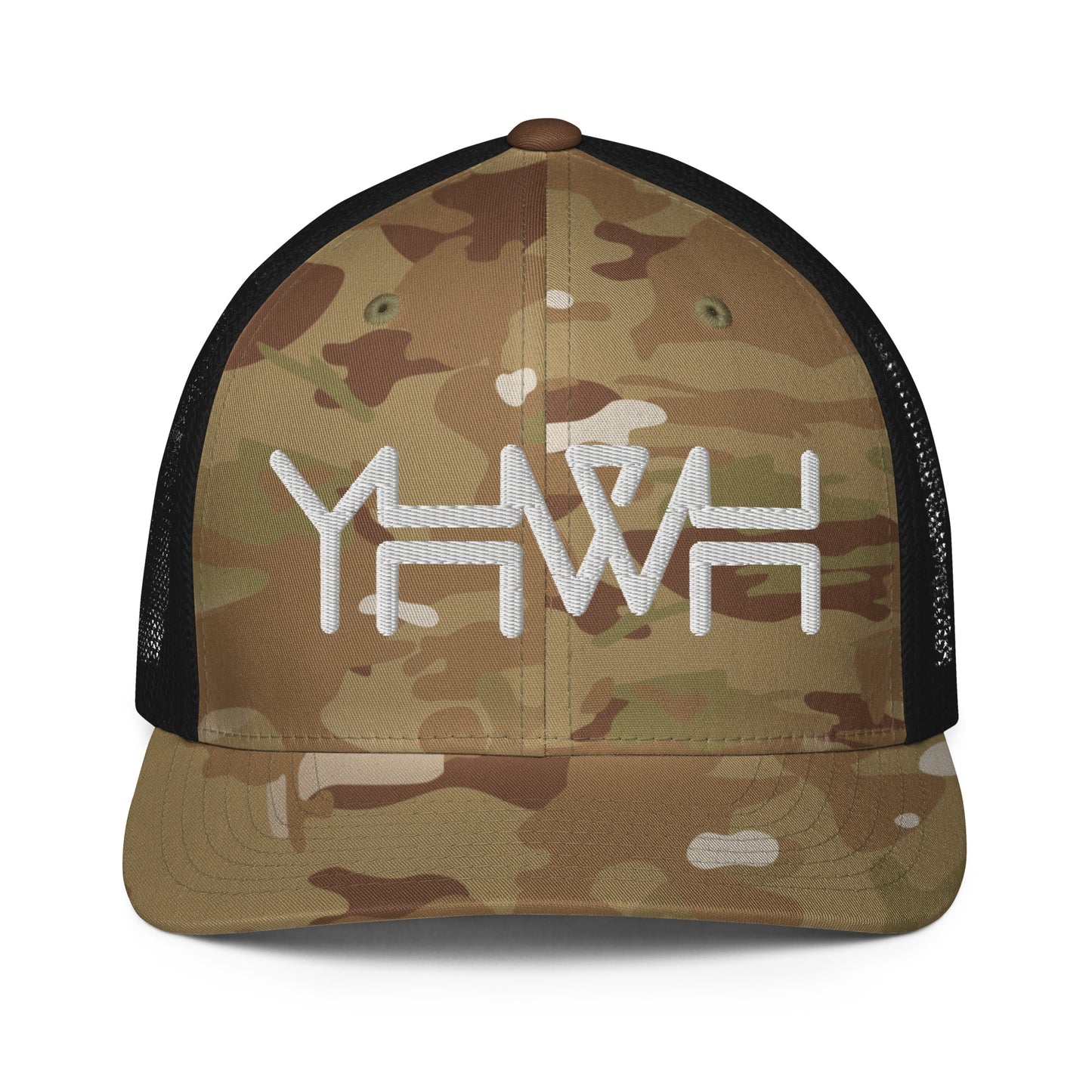 YHWH - Closed-back Trucker - White