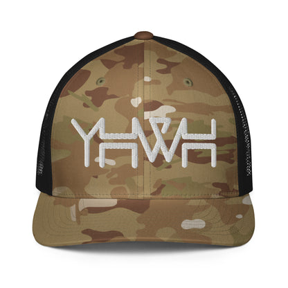 YHWH - Closed-back Trucker - White