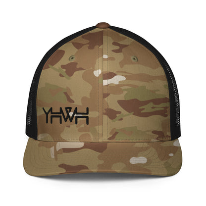 YHWH - Closed-back Trucker - Black Edge