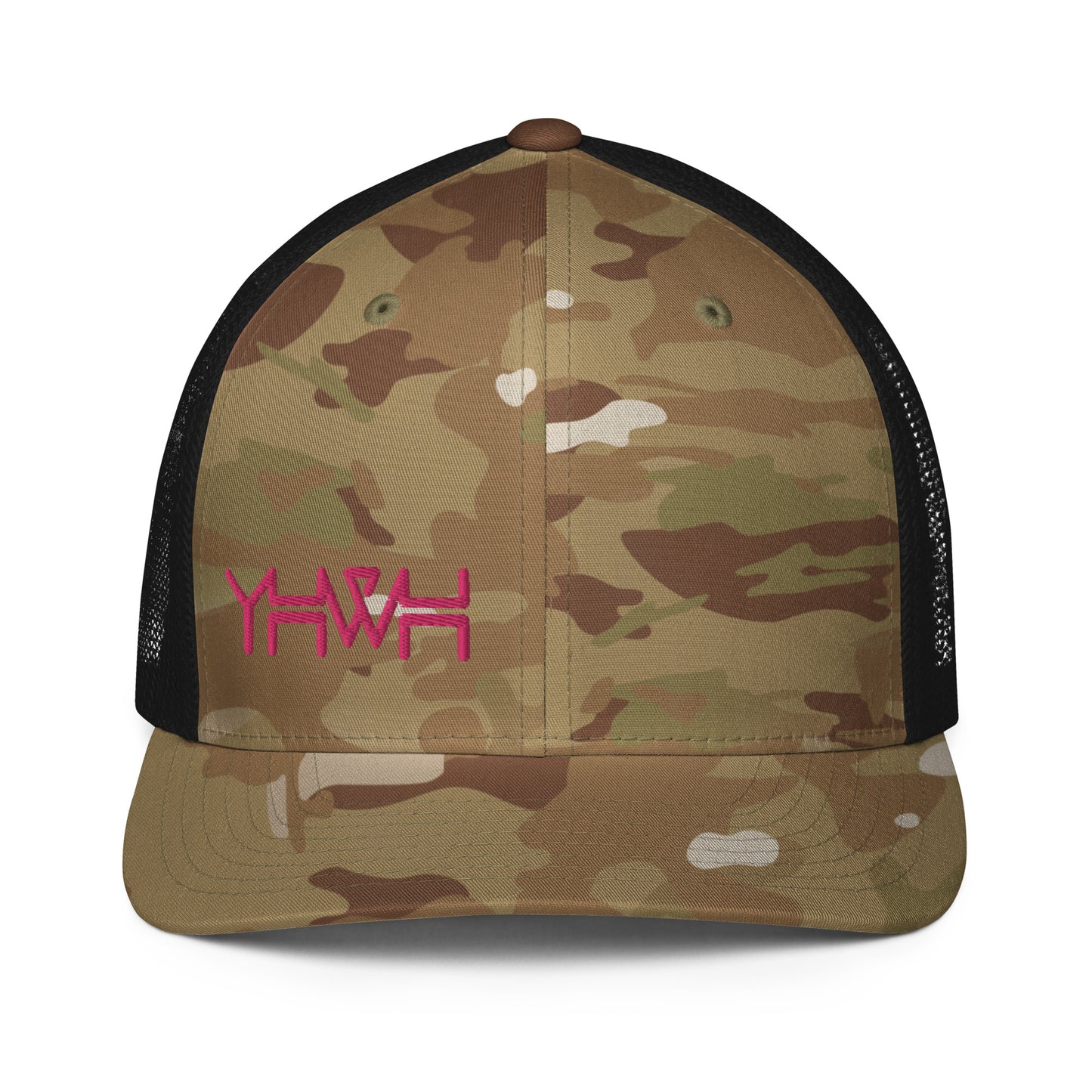 YHWH - Closed-back Trucker - Pink Edge