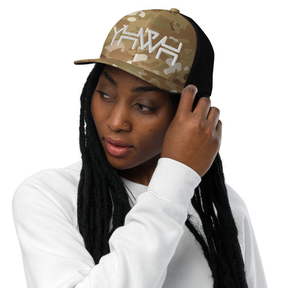 YHWH - Closed-back Trucker Flexfit - Gold