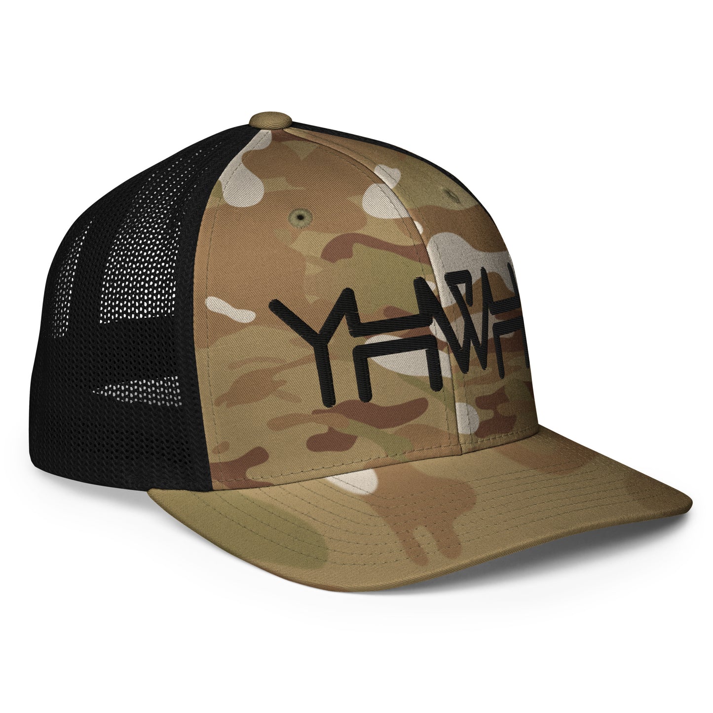 YHWH - Closed-back Trucker - Black