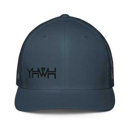 YHWH - Closed-back Trucker - Black Edge