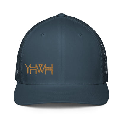 YHWH - Closed-back Trucker - Gold Edge