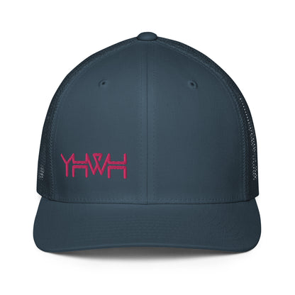 YHWH - Closed-back Trucker - Pink Edge