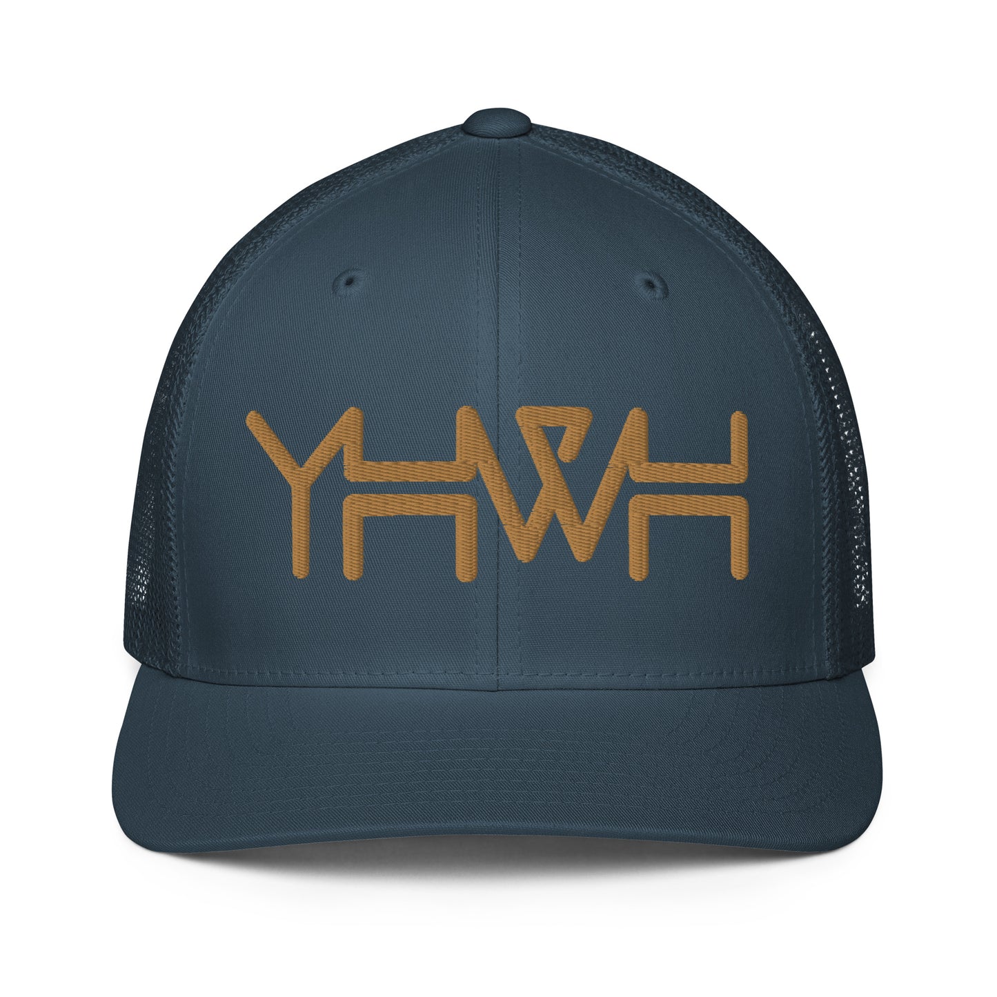 YHWH - Closed-back Trucker Flexfit - Gold