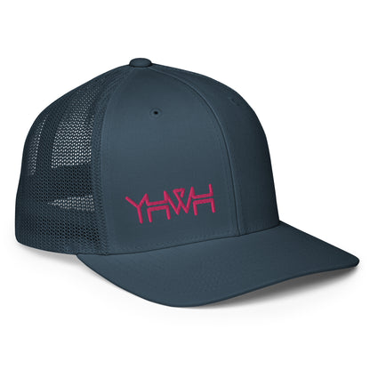 YHWH - Closed-back Trucker - Pink Edge