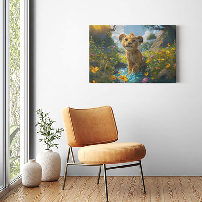 Canvas Wraps - The Lion Cub of Judah3 - Landscape