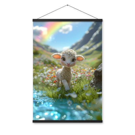 Poster with hangers - Little Lamb By Still Waters