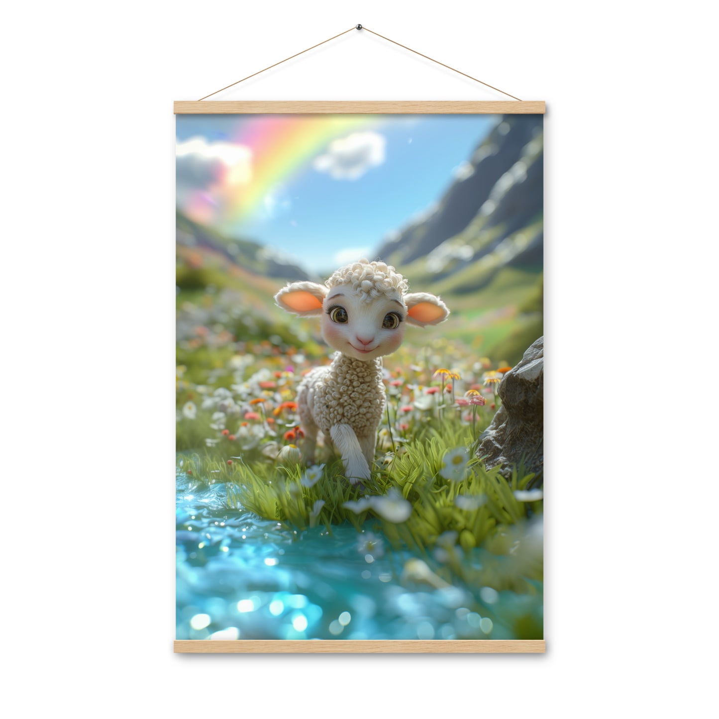 Poster with hangers - Little Lamb By Still Waters