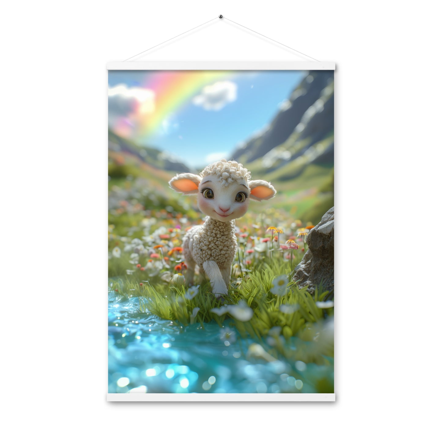 Poster with hangers - Little Lamb By Still Waters