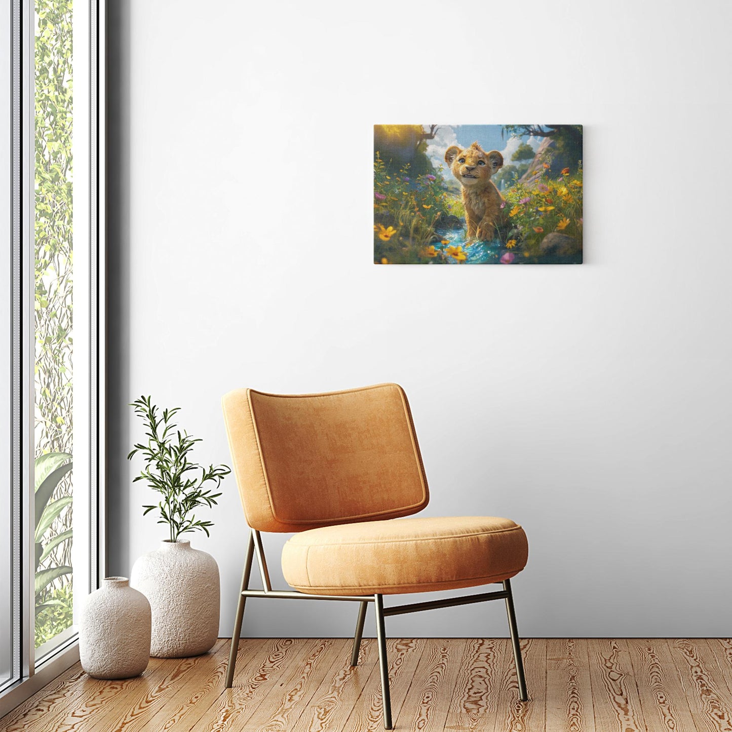 Canvas Wraps - The Lion Cub of Judah3 - Landscape