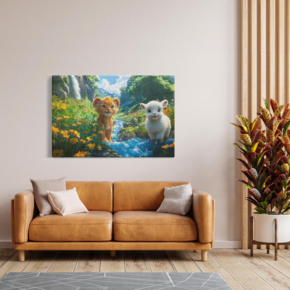 Canvas Wraps - The Lion Cub of Judah - Landscape