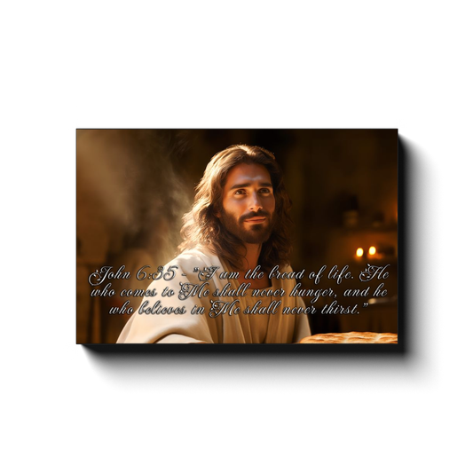 Canvas Wraps - Scripture - John 6:35